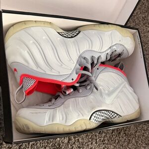 Nike Athletic Shoes - White and Red